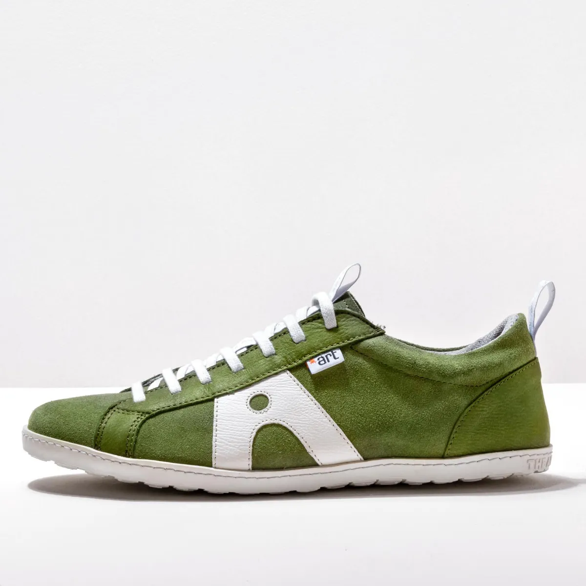 Baskets cuir et daim - Vert