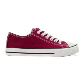 Baskets femme Shelovet bordeaux rouge