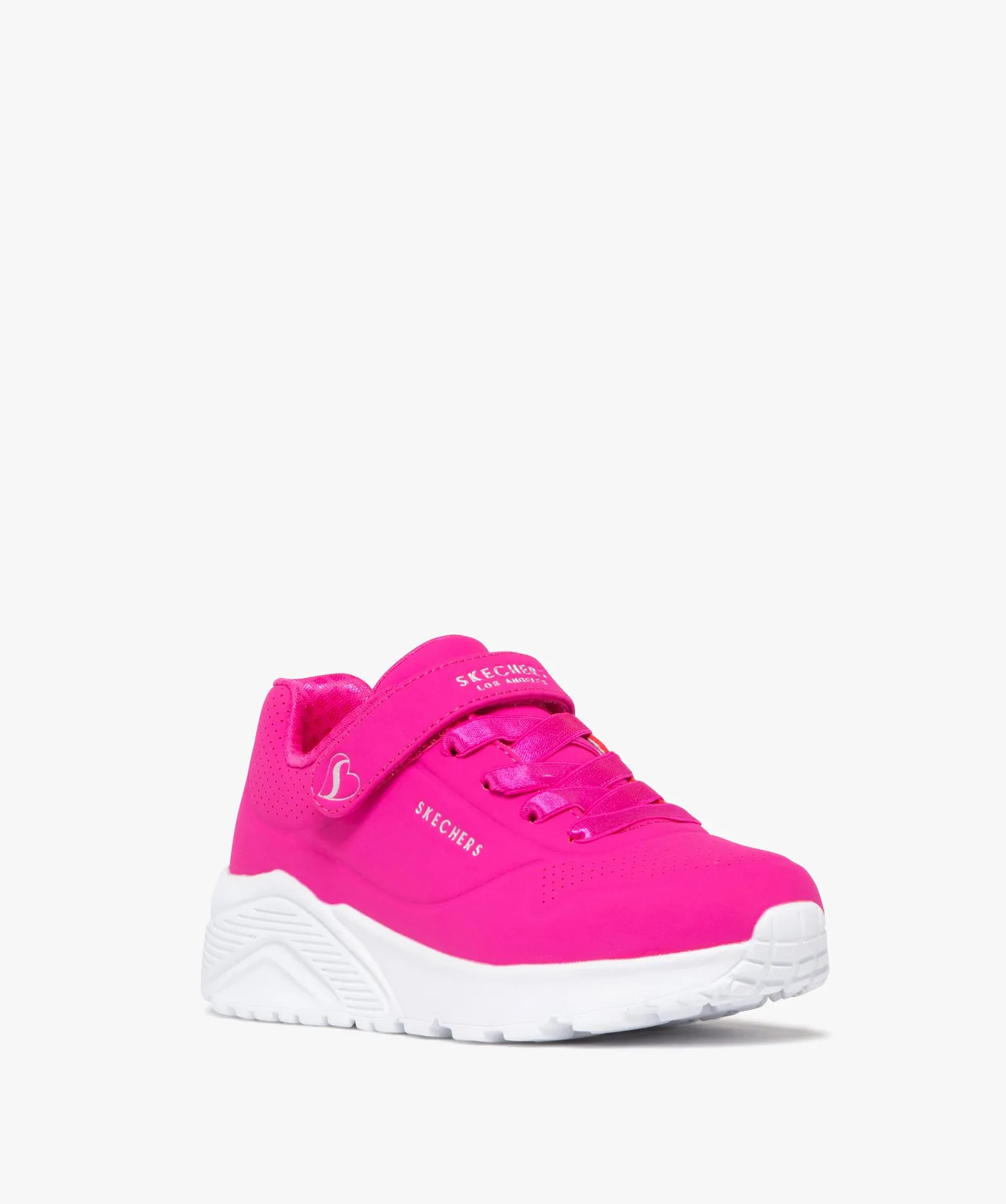 baskets fille running unies avec bride scratch los angeles - skechers rose baskets