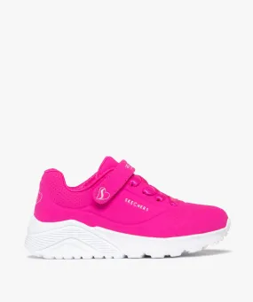 baskets fille running unies avec bride scratch los angeles - skechers rose baskets