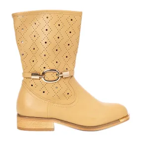 Bottes enfant Valley beige jaune