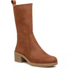 Bottes femme à talon en cuir marron El Naturalista