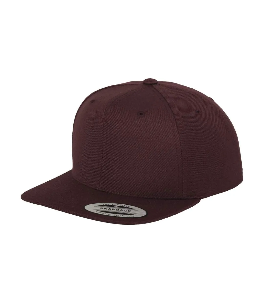 Casquette ajustable classique homme bordeaux Yupoong