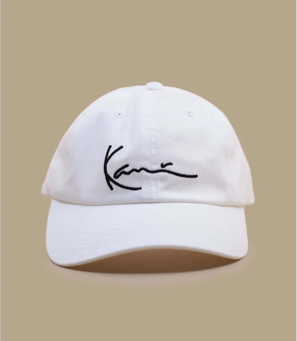 Casquette baseball blanche karl kani - Casquette Signature white Karl Kani : Headict