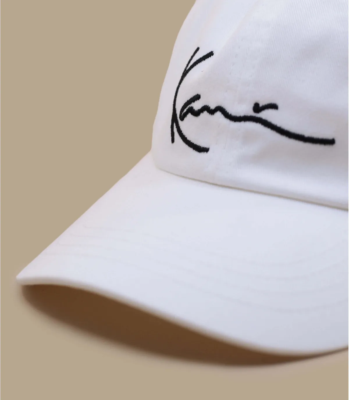 Casquette baseball blanche karl kani - Casquette Signature white Karl Kani : Headict