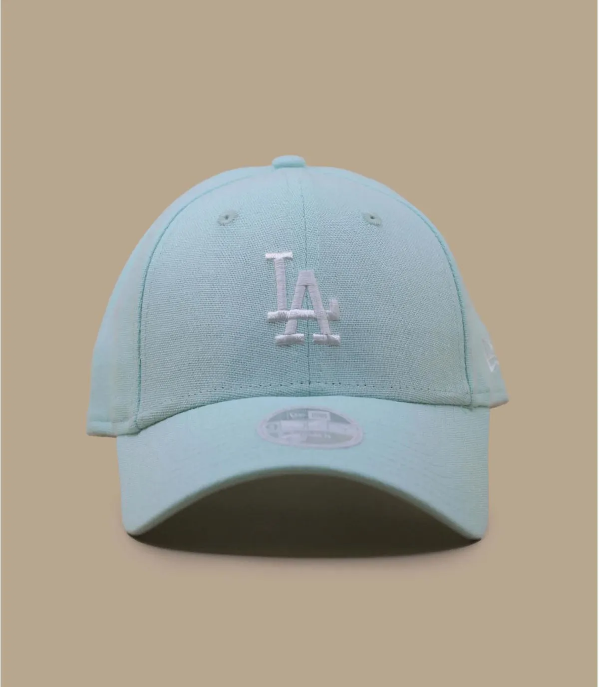 Casquette baseball femme LA verte - Casquette Wmn Linen 9Forty LA green New Era : Headict