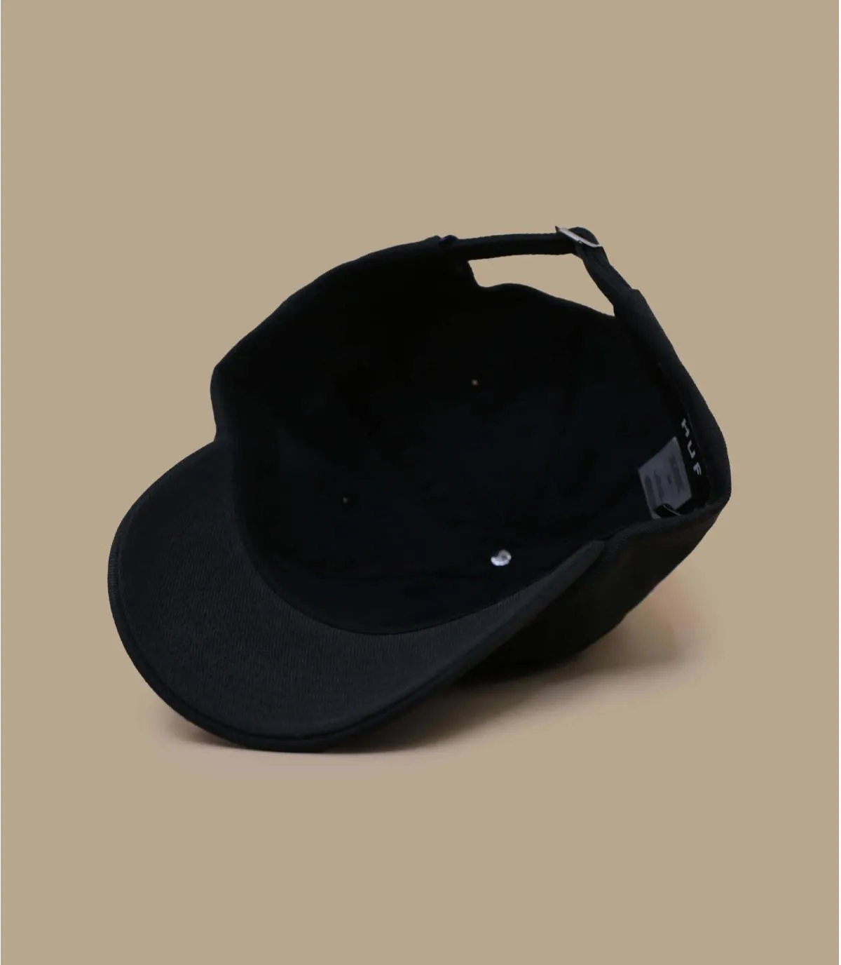 Casquette baseball noire coton étoile - Casquette Allstar black Huf : Headict