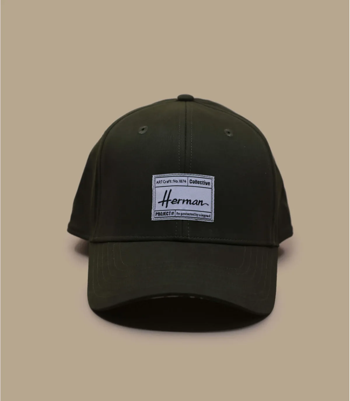 casquette baseball verte herman - Casquette Gorfou green Herman Headwear : Headict