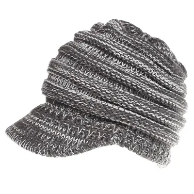 Casquette Bonnet femme Gray White