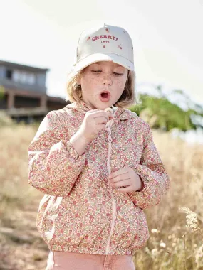 Casquette cerise fille écru - Vertbaudet