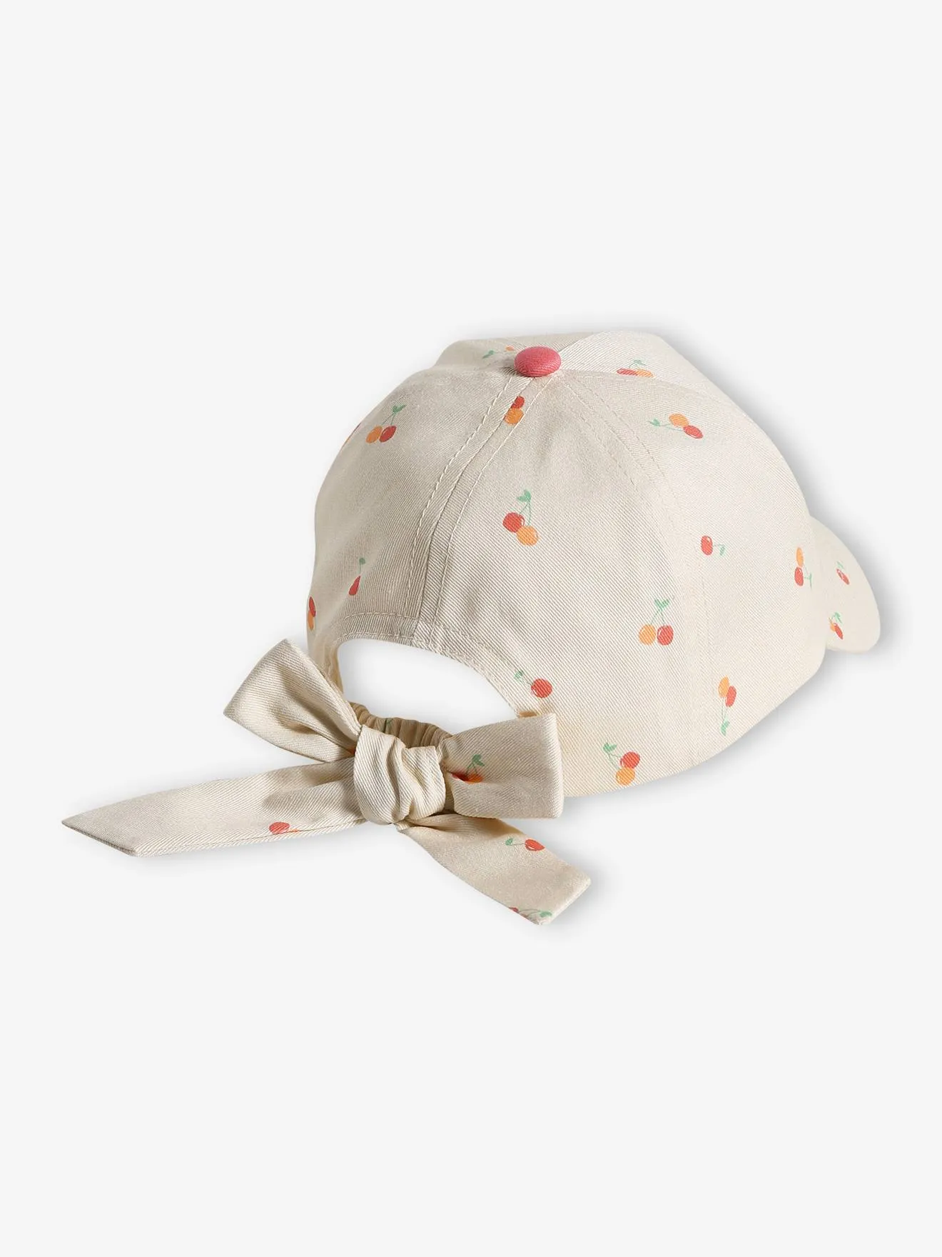 Casquette cerise fille écru - Vertbaudet