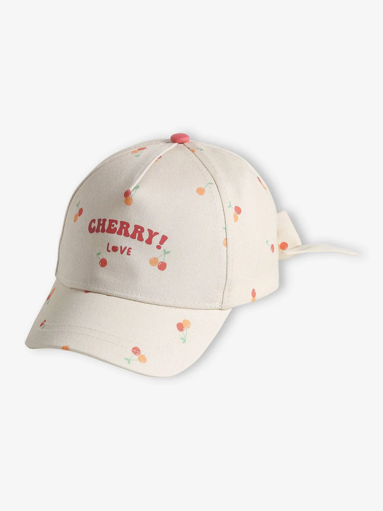 Casquette cerise fille écru - Vertbaudet