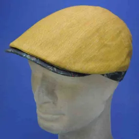 Casquette d'été en lin, couleur moutarde | Casquette mixte