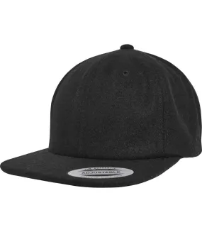 Casquette flexfit melton homme noir Yupoong