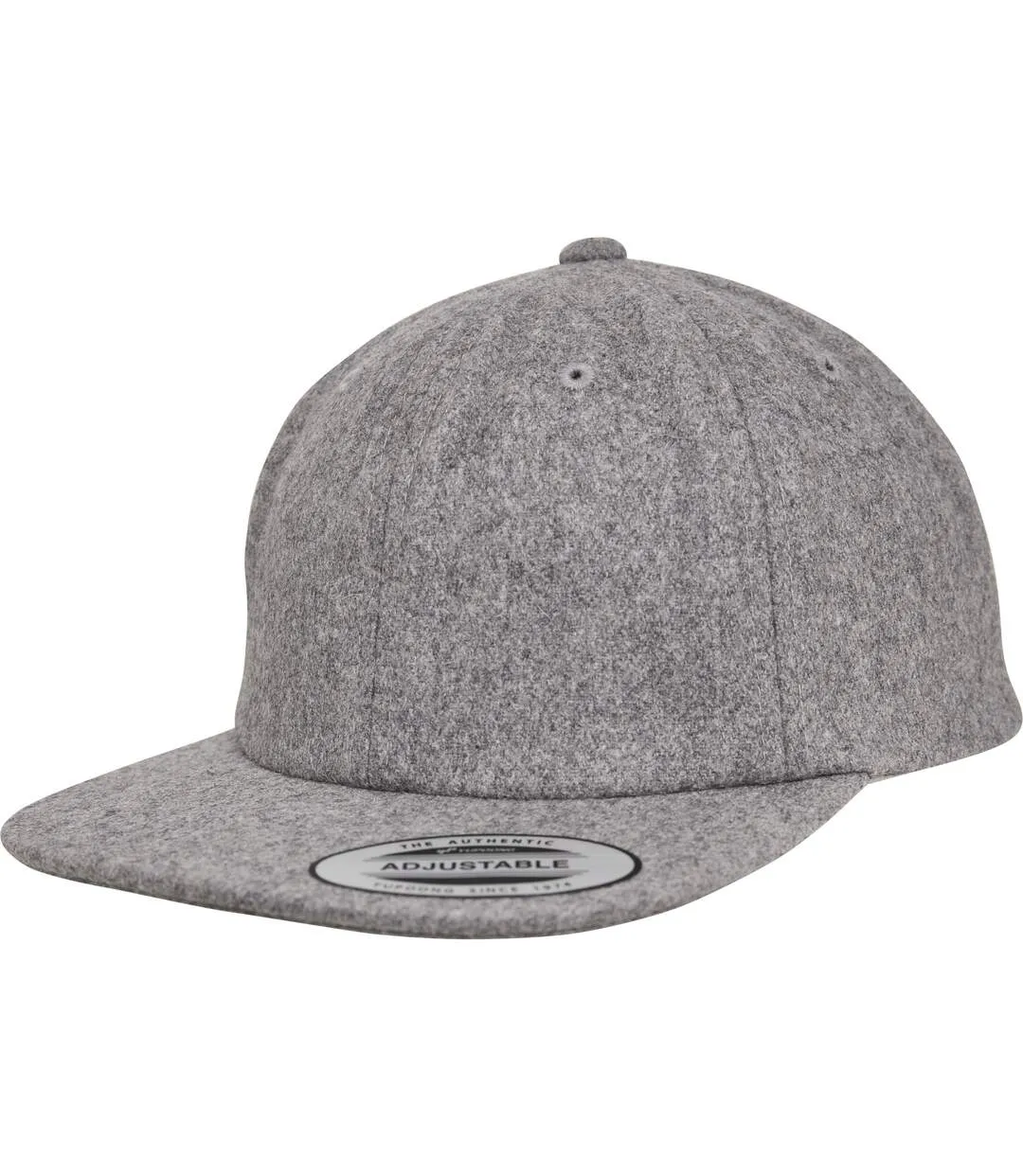 Casquette flexfit melton homme noir Yupoong