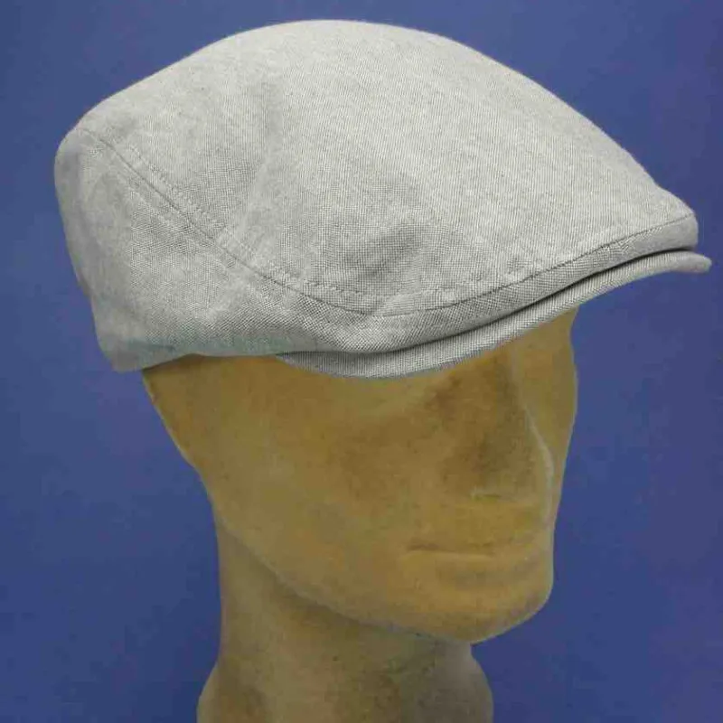 Casquette Gatsby d'été grise en coton | Casquette pour homme