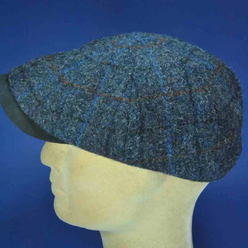 Casquette Harris Tweed, jolie couleur noire | Casquette pour homme