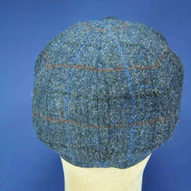 Casquette Harris Tweed, jolie couleur noire | Casquette pour homme