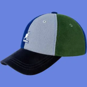 Casquette KANGOL contrast pops baseball bleu, vert | Casquette mixte