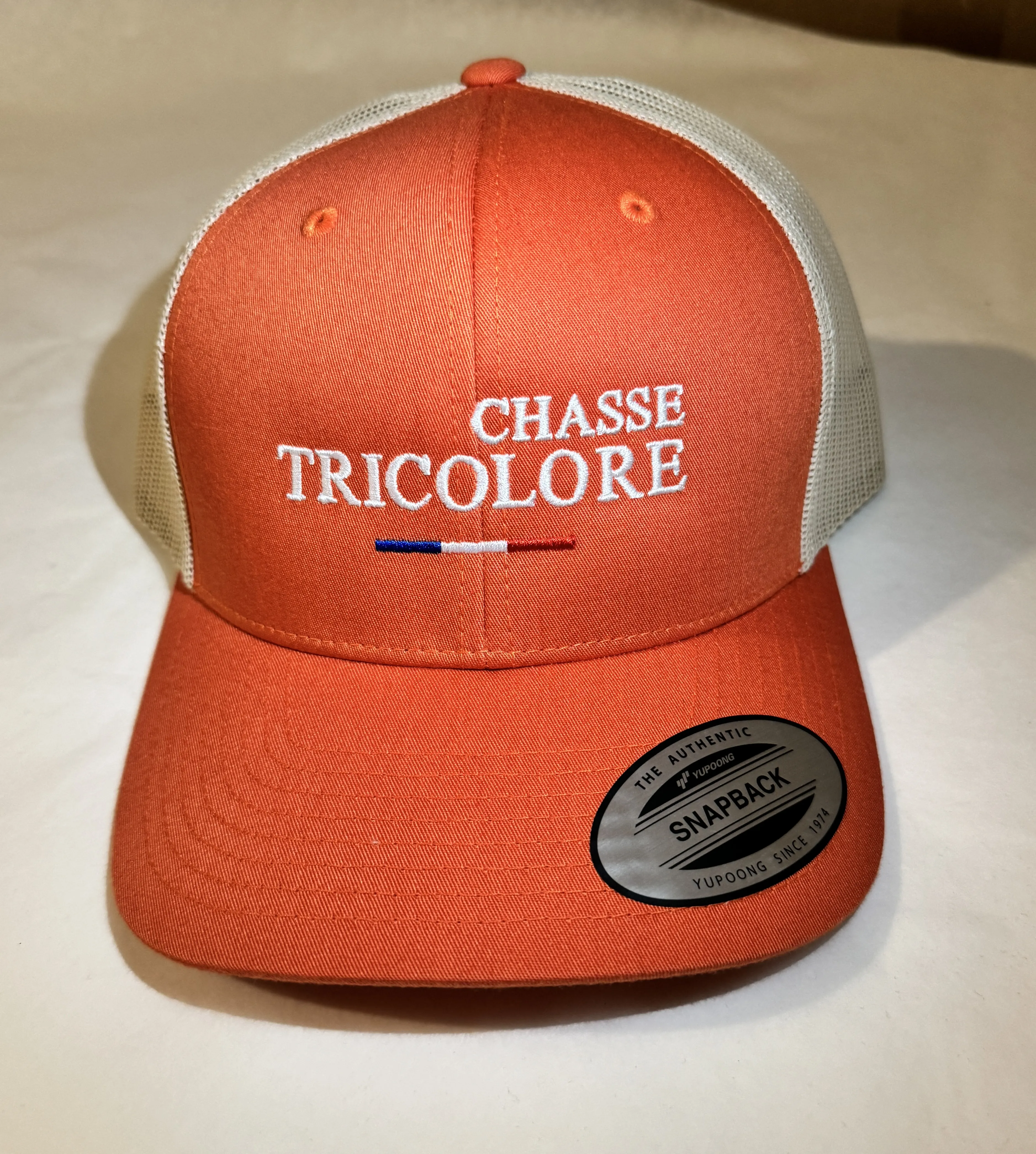 Casquette Orange / beige - Chasse Tricolore