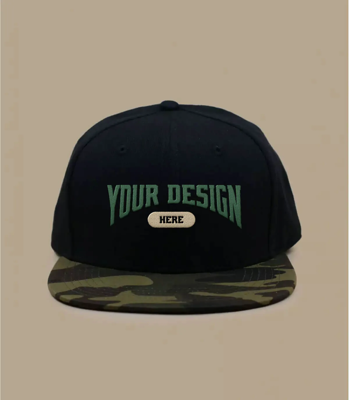  - Casquette Personnalisable Snapback black camo : Headict