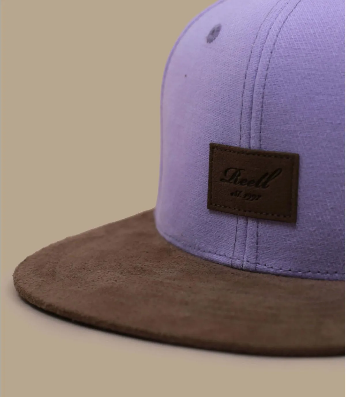 Casquette snapback violet suede reell - Casquette Suede lavender Reell : Headict