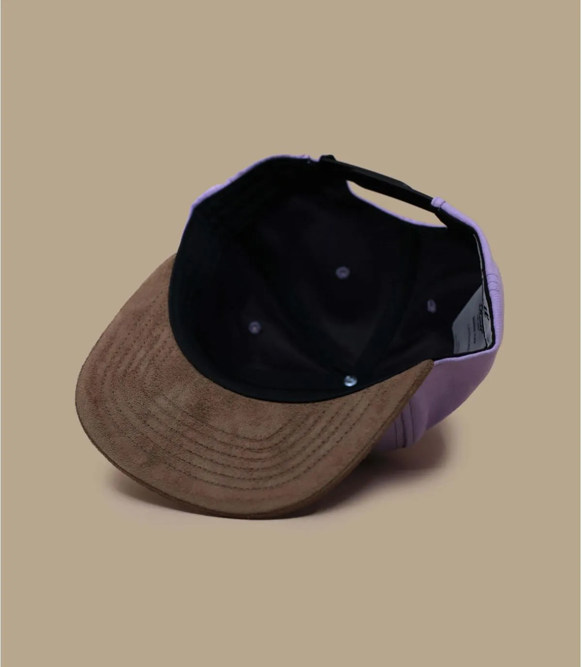 Casquette snapback violet suede reell - Casquette Suede lavender Reell : Headict