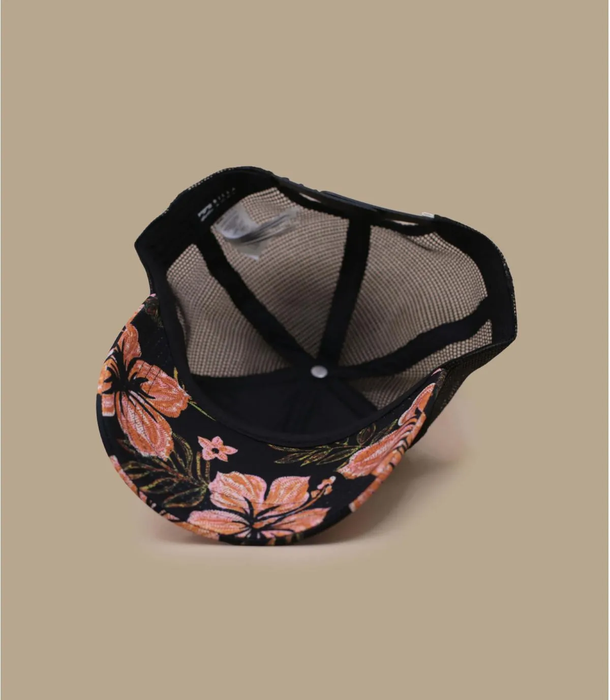 Casquette trucker femme noire fleurs - Casquette Heritage Mashup back Billabong : Headict