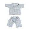 Chouchou Doll Pyjama Blue Ecru Vichy