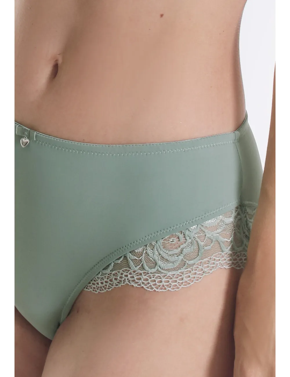 Culotte dentelle SASSA vert Opale