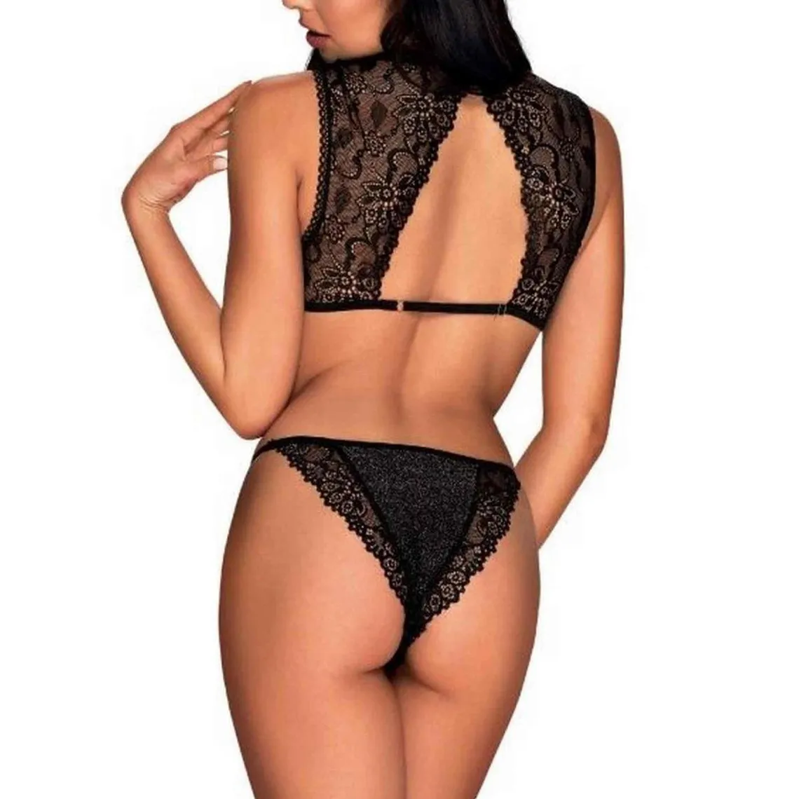 Ensemble 2 pièces - Soutien-gorge triangle et culotte - Noir Obsessive | 3 Suisses