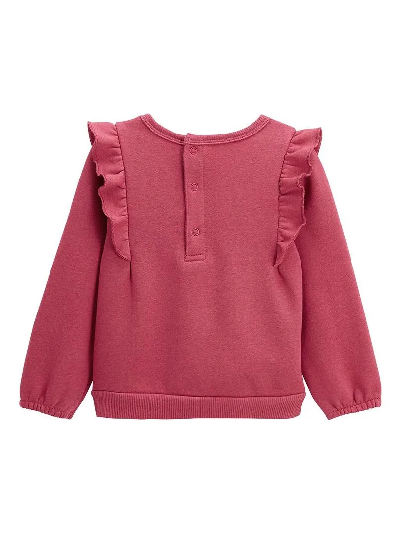 Ensemble bébé sweat-shirt et pantalon en molleton Oma Biche - Rose