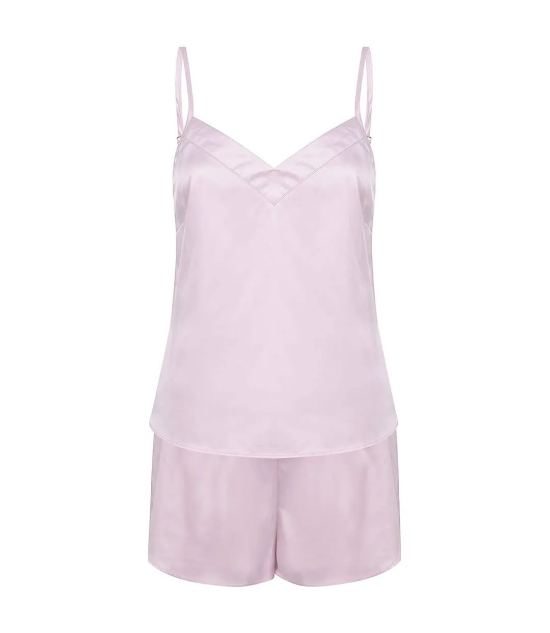 Ensemble de pyjama court femme rose clair Towel City