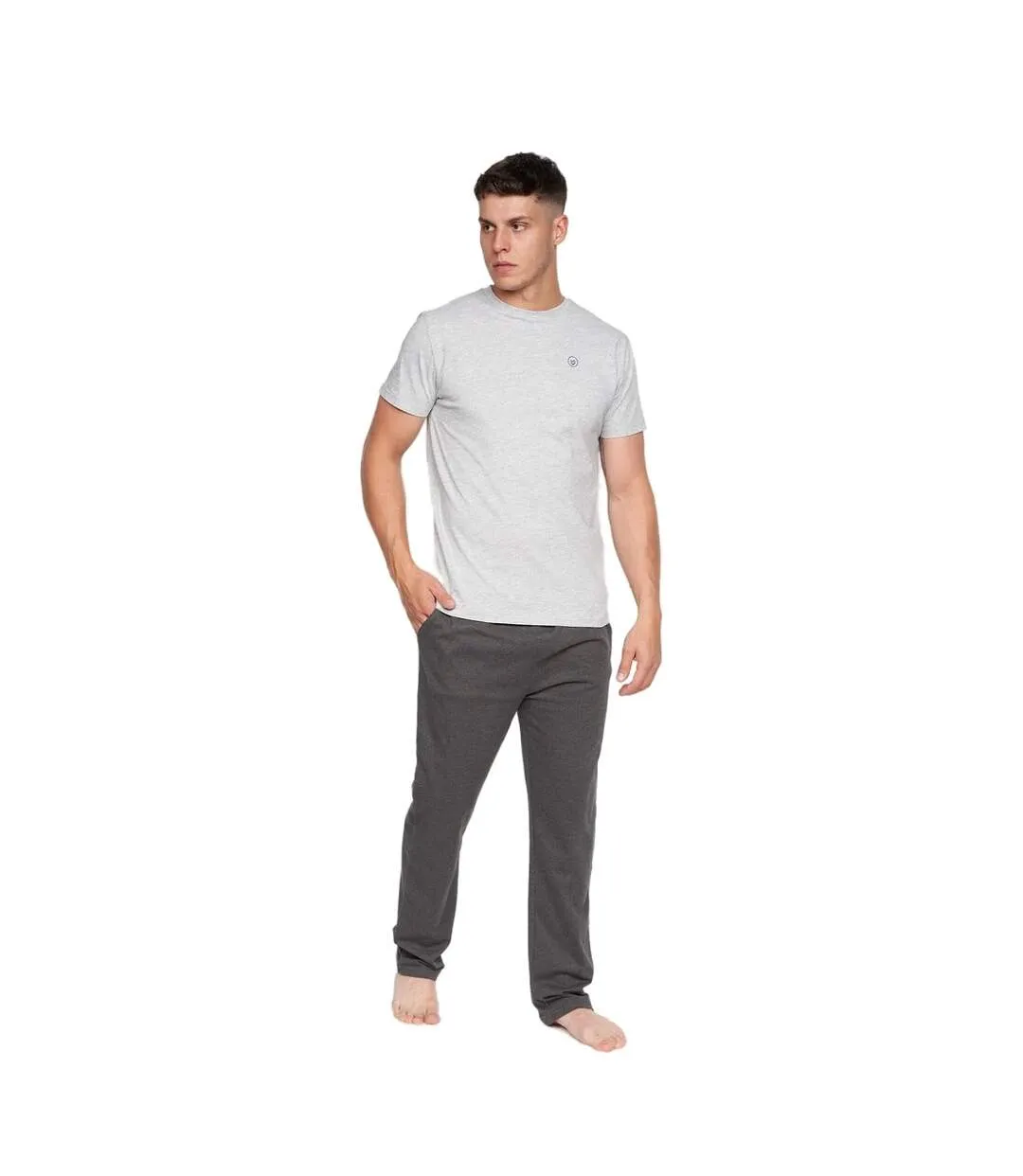 Ensemble de pyjama radovan homme gris chiné Duck and Cover