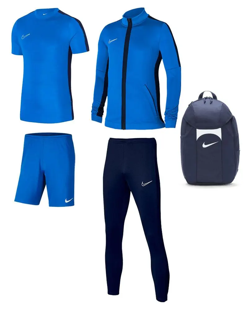 Ensemble Nike Academy 23 pour Homme. Survêtement + Maillot + Short + Sac (5 pièces)