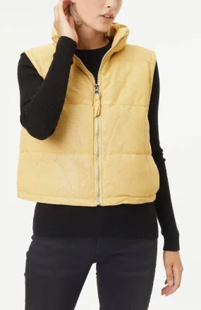 Gilet sans manches jaune