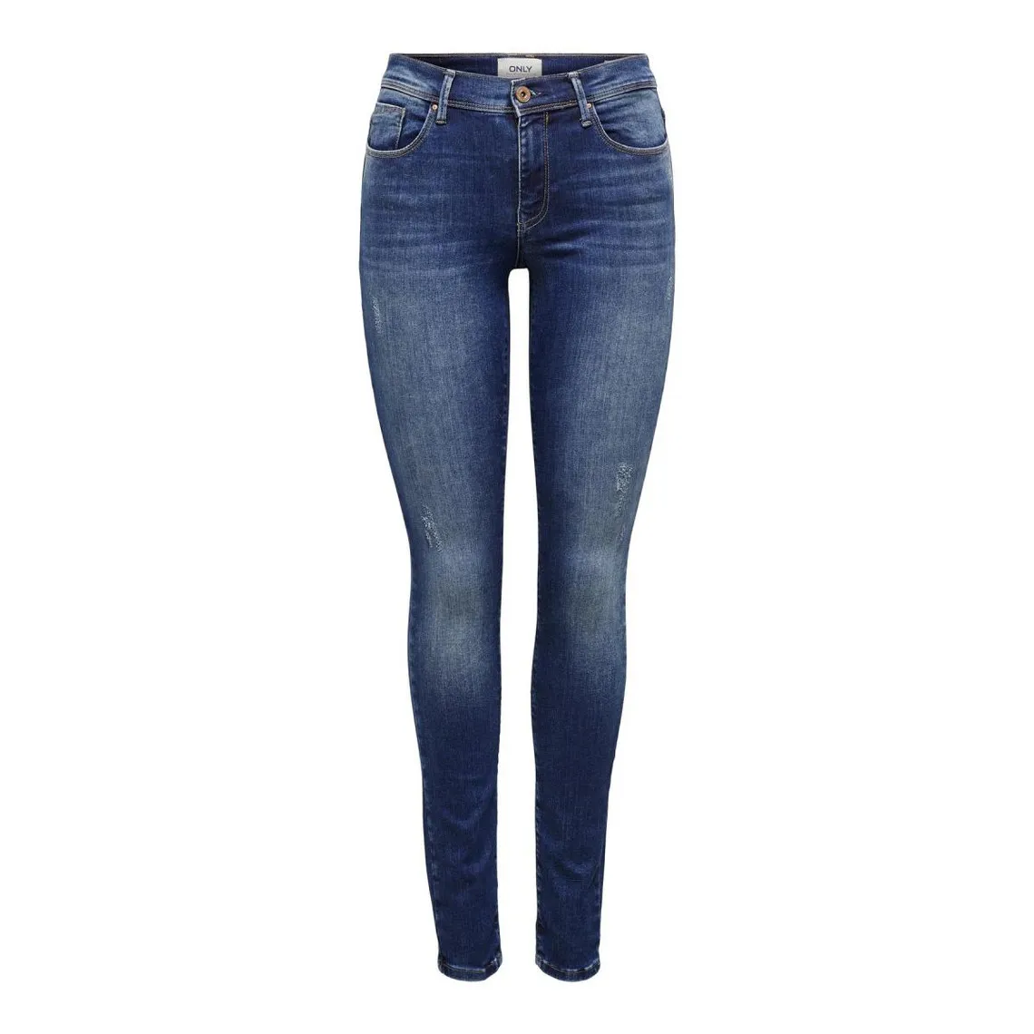 Jean skinny bleu en coton Emma | 3 Suisses