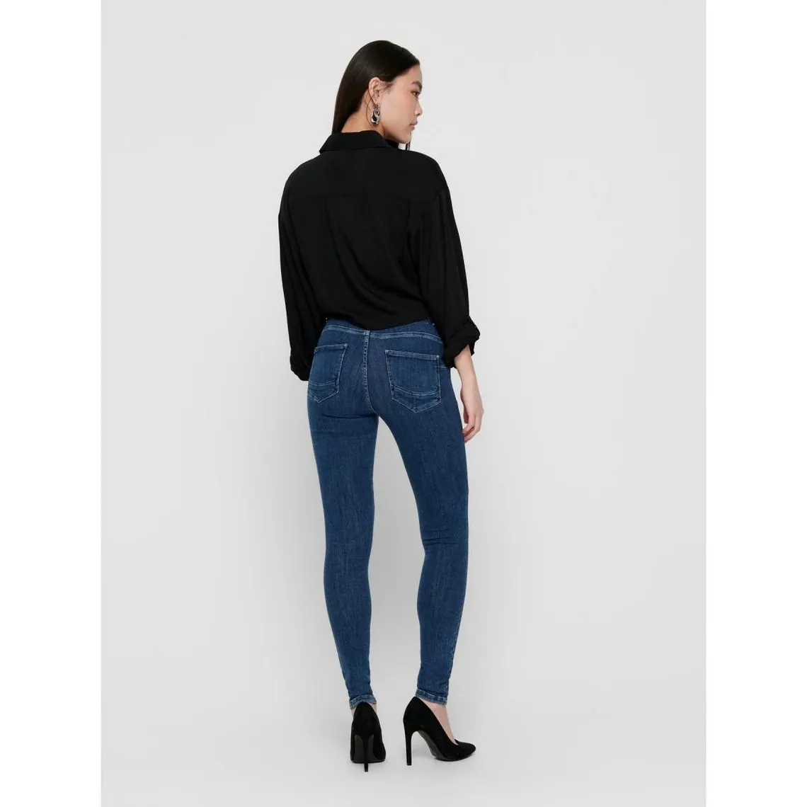 Jean skinny bleu en coton Fawn | 3 Suisses