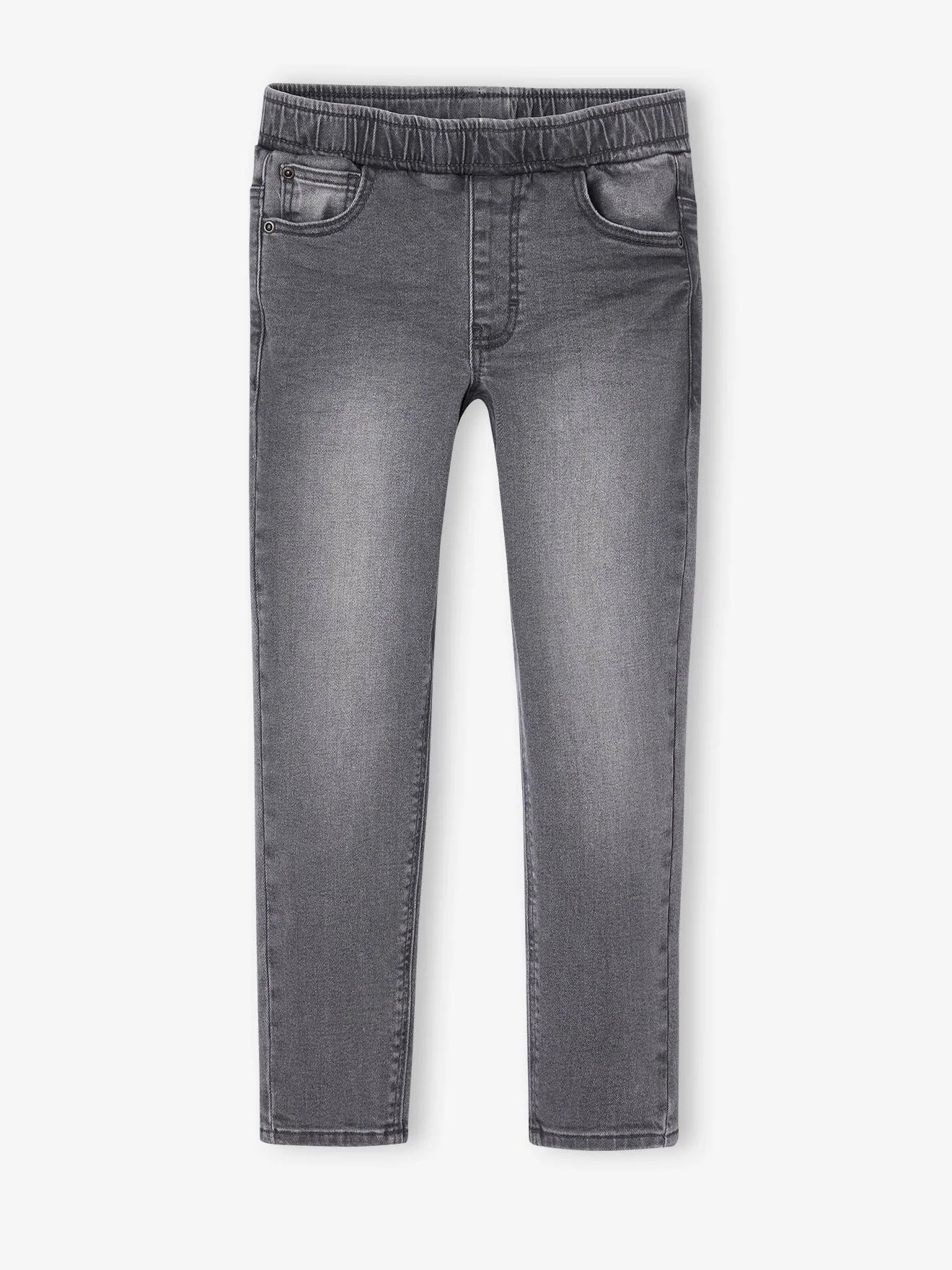 Jean slim Basics à enfiler denim gris - Vertbaudet