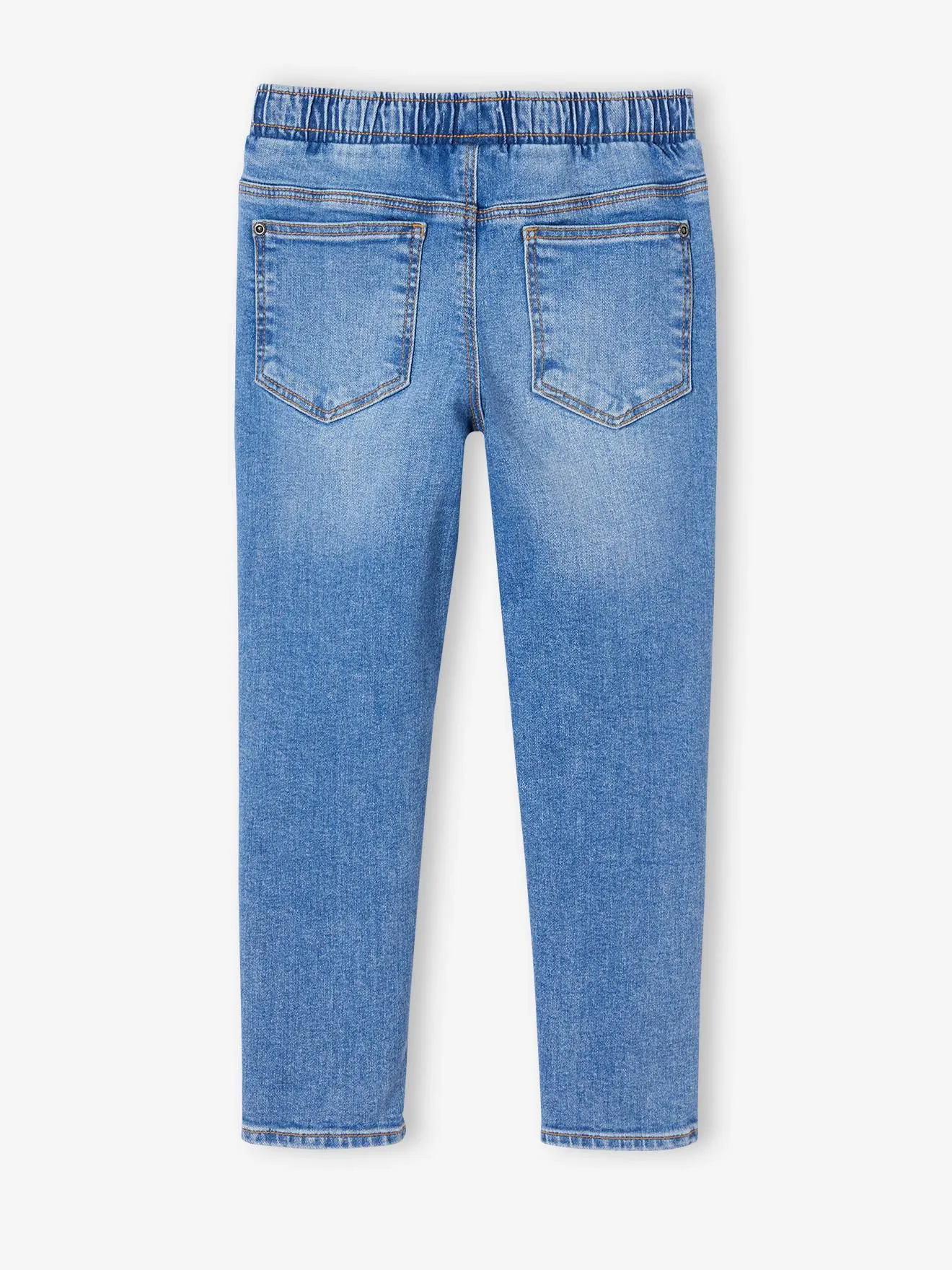 Jean slim Basics à enfiler denim gris - Vertbaudet