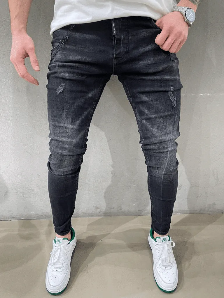 Jeans dsq2 noir destroy homme – Mode urbaine