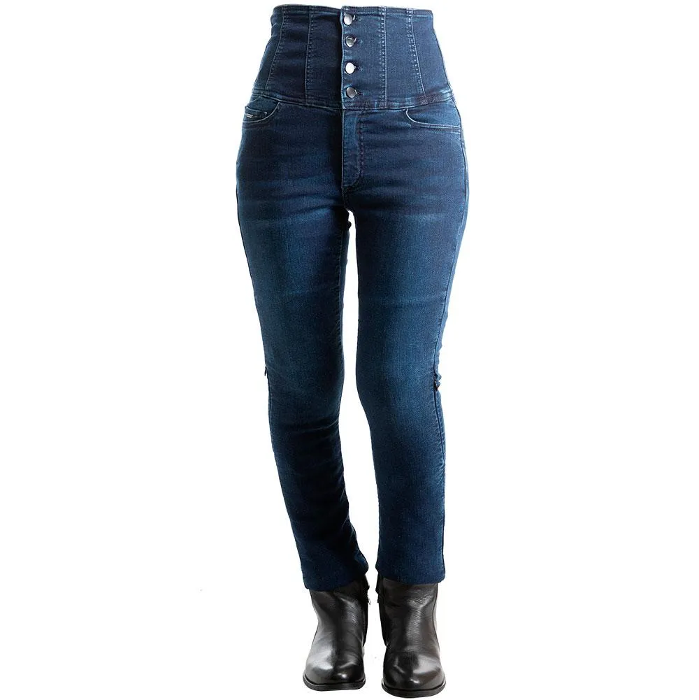 Jeans EVY DARK BLUE LADY OVERLAP DARK BLUE - MAXXESS.FR, Jeans moto