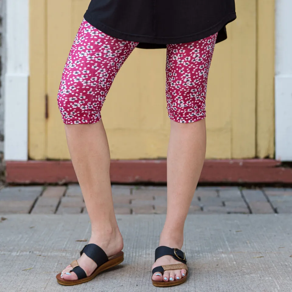 Legging Céline Fleurs rouge