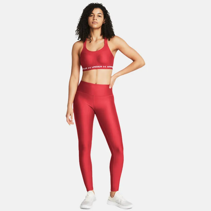 Legging long femme Under Armour Heatgear - Rouge - 1376327-814