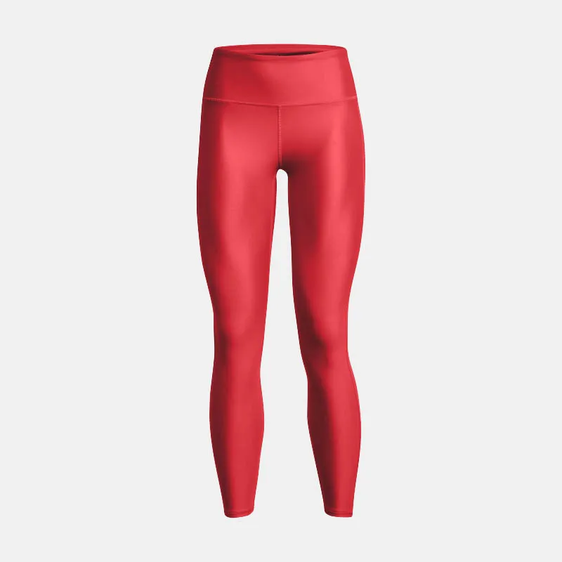 Legging long femme Under Armour Heatgear - Rouge - 1376327-814