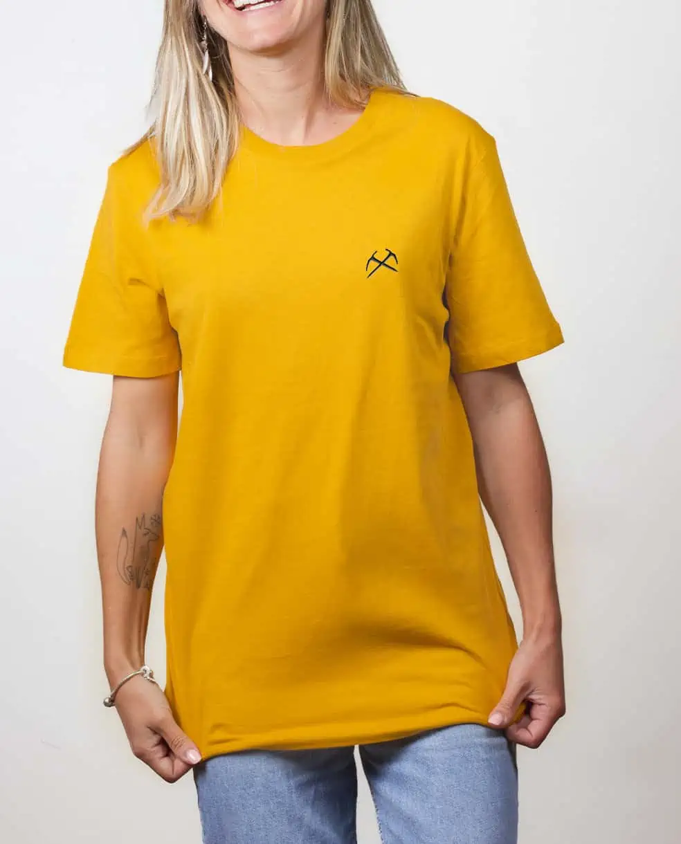 Les Savoyards - T-SHIRT UNISEXE BRODE : ALPINISME PIOLETS