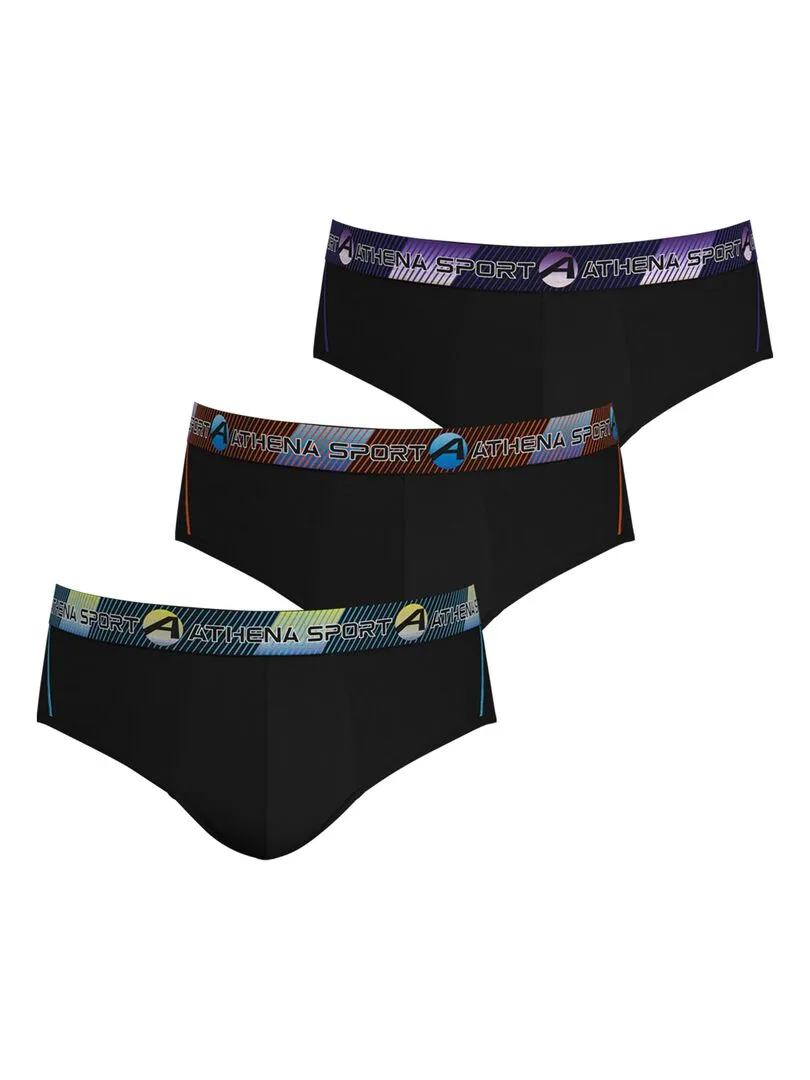 Lot de 3 slips homme Training - Noir