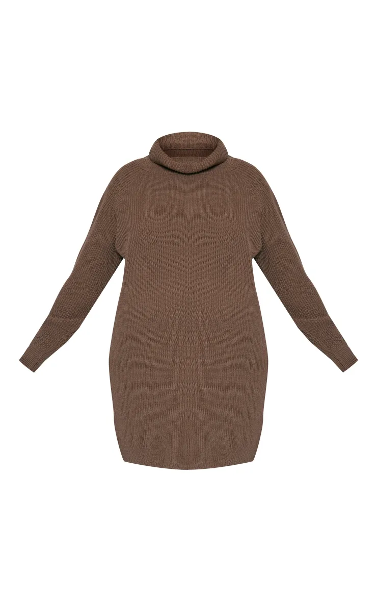 Maternité Robe pull de grossesse oversize taupe