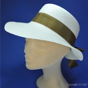 panama-casquette en paille pour femmes - casquette paille kaki