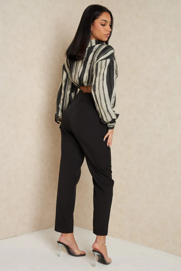 Pantalon de tailleur noir